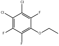 1,2-Dichloro-4-ethoxy-3,5,6-trifluorobenzene 结构式