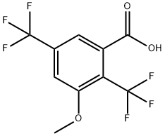 2,5-Bis(trifluoromethyl)-3-methoxybenzoic acid 结构式