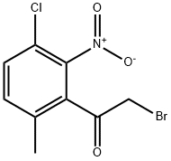 3'-Chloro-6'-methyl-2'-nitrophenacyl bromide 结构式