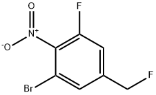 1-Bromo-3-fluoro-5-fluoromethyl-2-nitrobenzene 结构式