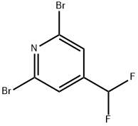 2,6-二溴-4-(二氟甲基)吡啶 结构式