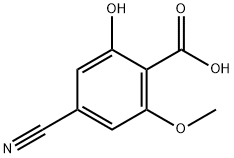 4-Cyano-2-hydroxy-6-methoxybenzoic acid 结构式