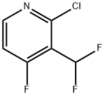 Pyridine, 2-chloro-3-(difluoromethyl)-4-fluoro- 结构式