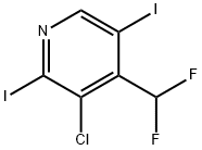 3-Chloro-4-(difluoromethyl)-2,5-diiodopyridine