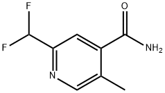 2-(Difluoromethyl)-5-methylpyridine-4-carboxamide 结构式