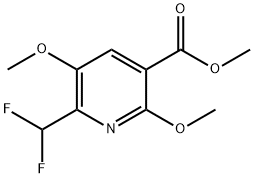 Methyl 2-(difluoromethyl)-3,6-dimethoxypyridine-5-carboxylate 结构式