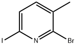 2-溴-6-碘-3-甲基吡啶 结构式