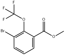 3-溴-2-(三氟甲氧基)苯甲酸甲酯 结构式