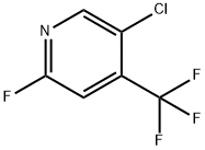 5-氯-2-氟-4-(三氟甲基)吡啶 结构式