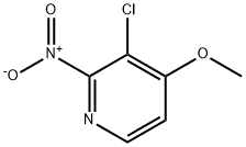 Pyridine, 3-chloro-4-methoxy-2-nitro- 结构式