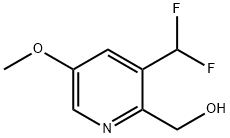 (3-(二氟甲基)-5-甲氧基吡啶-2-基)甲醇 结构式