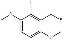 1,4-Dimethoxy-2-iodo-3-(fluoromethyl)benzene 结构式