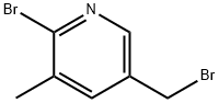 2-溴-5-(溴甲基)-3-甲基吡啶 结构式