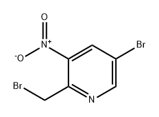 Pyridine, 5-bromo-2-(bromomethyl)-3-nitro- 结构式
