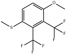 2,3-Bis(trifluoromethyl)-4-methoxythioanisole 结构式