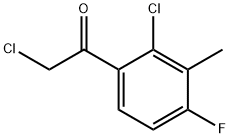 2'-Chloro-4'-fluoro-3'-methylphenacyl chloride 结构式