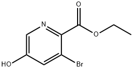 3-溴-5-羟基吡啶甲酸乙酯 结构式