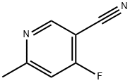 4-氟-6-甲基烟腈 结构式