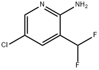 5-氯-3-(二氟甲基)吡啶-2-胺 结构式