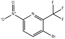 Pyridine, 3-bromo-6-nitro-2-(trifluoromethyl)- 结构式