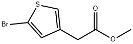 2-溴噻吩-4-乙酸甲酯 结构式