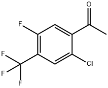 2'-Chloro-5'-fluoro-4'-(trifluoromethyl)acetophenone 结构式