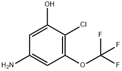 4-Chloro-3-hydroxy-5-(trifluoromethoxy)aniline 结构式