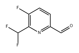 6-(二氟甲基)-5-氟吡啶甲醛 结构式