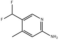 5-(二氟甲基)-4-甲基吡啶-2-胺 结构式