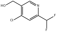 (4-氯-6-(二氟甲基)吡啶-3-基)甲醇 结构式