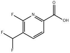 5-(二氟甲基)-6-氟吡啶甲酸 结构式