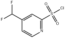 4-(二氟甲基)吡啶-2-磺酰氯 结构式