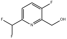(6-(二氟甲基)-3-氟吡啶-2-基)甲醇 结构式