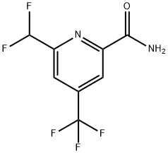 2-(Difluoromethyl)-4-(trifluoromethyl)pyridine-6-carboxamide 结构式