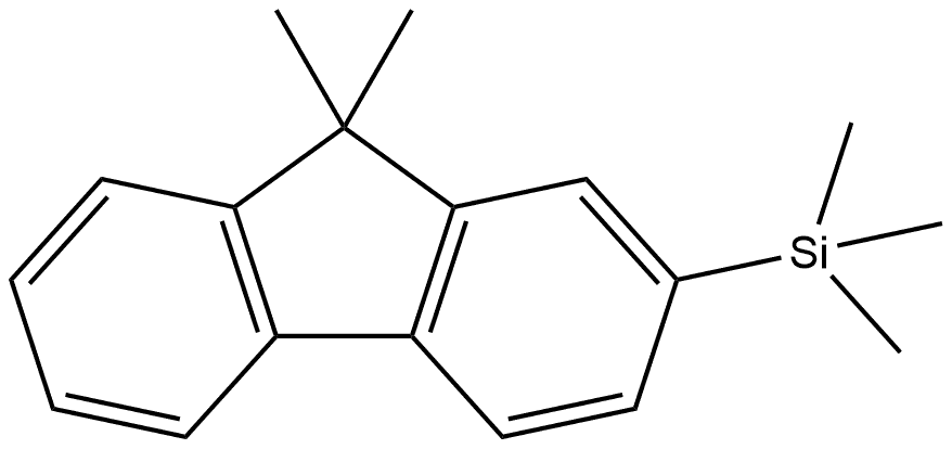 9,9-Dimethyl-2-(trimethylsilyl)-9H-fluorene 结构式