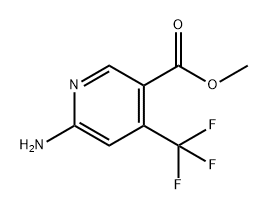 6-氨基-4-(三氟甲基)烟酸甲酯 结构式