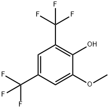 2,4-二三氟甲基-6-甲氧基苯酚 结构式