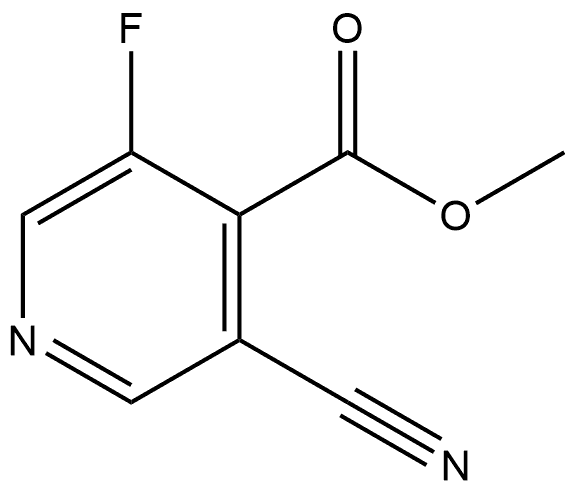 3-氰基-5-氟异烟酸甲酯 结构式