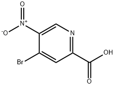 4-溴-5-硝基吡啶甲酸 结构式