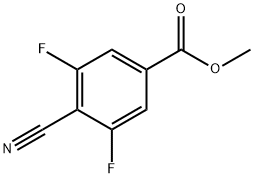 Benzoic acid, 4-cyano-3,5-difluoro-, methyl ester 结构式
