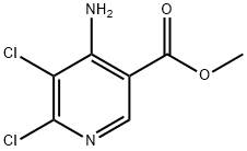 4-氨基-5,6-二氯烟酸甲酯 结构式