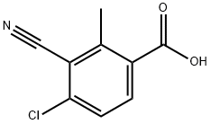4-氯-3-氰基-2-甲基苯甲酸 结构式