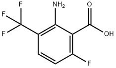 2-Amino-6-fluoro-3-(trifluoromethyl)benzoic acid 结构式