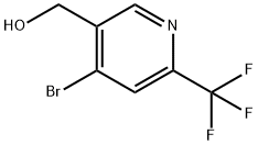 4-溴-2-(三氟甲基)吡啶-5-甲醇 结构式