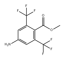 4-氨基-2,6-双(三氟甲基)苯甲酸甲酯 结构式