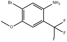 5-bromo-4-methoxy-2-(trifluoromethyl)aniline 结构式