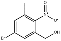 5-溴-3-甲基-2-硝基苄醇 结构式