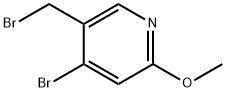 4-bromo-5-(bromomethyl)-2-methoxypyridine 结构式