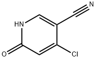 3-Pyridinecarbonitrile, 4-chloro-1,6-dihydro-6-oxo- 结构式