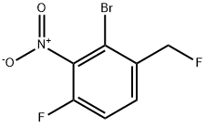 1-Bromo-3-fluoro-6-fluoromethyl-2-nitrobenzene 结构式